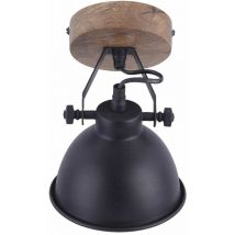 Faretto da parete per dormire camera degli ospiti lampada spot in legno regolabile nero LeuchtenDirekt 11981-18