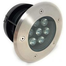 Faretto ad incasso calpestabile 7 led 7 watt segnapasso carrabile luce naturale 4000k da esterno IP67