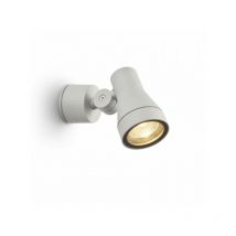 Faretto applique direzza da parete grigio argento 230V GU10 35W IP54