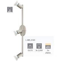 Barra a soffitto 'buzz led' 3x2,5 w, 240 lm