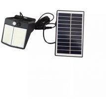 Faretto Con Pannello Solare Sensore Movimento Applique Luce Bianca 6500k Ip65