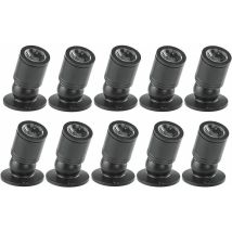 Mini Faretto Led Da Incasso A Soffitto Da 1 W Con Driver 100-265 V Ca Per Casa/armadietto Portagioie/soggiorno, 10 Pezzi (nero, Luce Calda)