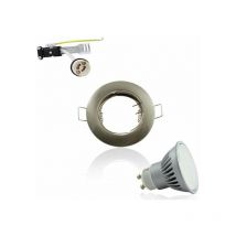 Unità di stoccaggio incasso GU10 Alluminio rotondo fisso 7W 4200K angolo grande 120°