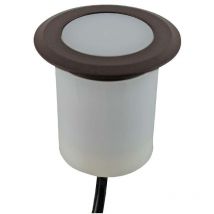 Piccolo Spot Recessable 1.5W led torre marrone impermeabile IP67 - bianco caldo 2700K