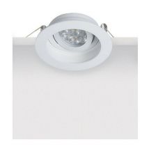 Faretto da incasso Shipka Spot 1 luce in fusione di zinco bianco