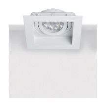 Faretto da incasso Shipka Spot 1 luce in fusione di zinco bianco