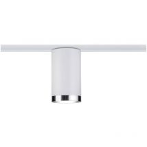 Spot Tube Faretto da soffitto URail GU10 Bianco, Cromo (opaco) - Paulmann