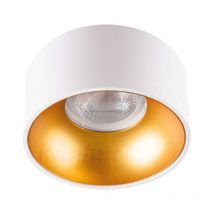 Supporto per Spot Recesse Round Mini riti GU10 Bianco e Oro