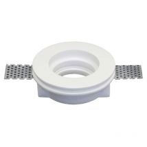 Faretto in gesso Poliplast tondo per lampade GU10 100mm 400720