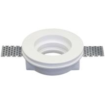Faretto In Gesso Poliplast Tondo Per Lampade Gu10 100mm 400720