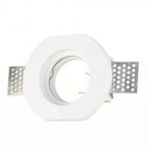 V-tac - VT-764 Led Gips Einbau Einbau Rund GU10 / GU5.3 Φ100mm White Body Spotlight sku 3650