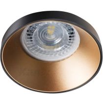 Porta faretto incasso simen doppio colore nero-oro fisso tondo GU10