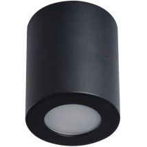 Porta faretto stagno da parete soffitto sani bagno cucina GU10 nero