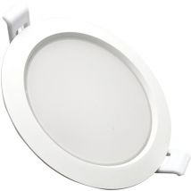 Faretto led 220v da incasso 10W rotondo Bianco diametro 115mm F.I.92-105mmLuce Calda 3000k