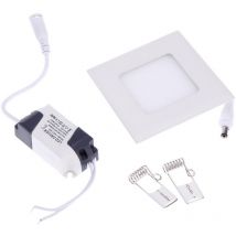 Faretto Led 3 Watt Pannello Incasso quadrato 180LM Luce naturale 4000k