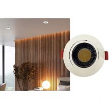 Faretto Led a Incasso Nido d'Ape a Soffitto Rotondo Bianco 12W Luce Calda 03209