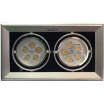 Wisdom - Trade Shop - Foco Led Empotrable Para Ambientes Comerciales 2x5w Orientable -