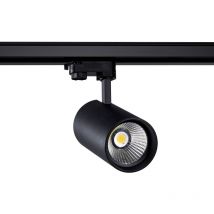 Faretto led Binario Trifase 30W d'Angelo Nero Bianco Freddo 6000K