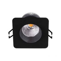 Led integrato cob spot 8.5W 430lm IP20 830mmx830mm nero - bianco caldo 3200k