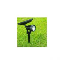 Faretto led con Picchetto da Giardino 10W con Pannello solare Crepuscolare ip65 Bianco Naturale