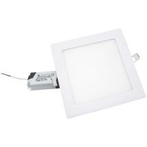 Faretto led da incasso 12W quadrato slim bordo bianco lato 168mm F.I.153-160mmLuce Fredda 6400k