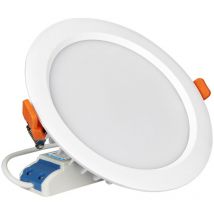 Recesse led spot 15W 1200lm 120° IP54 tubo Ø190mm bianco - rgb+cct 069