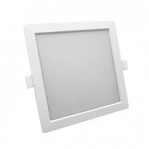 Faretto led da incasso 22W bordo bianco quadrato lato 225 mm Silamp Luce Fredda 6400k