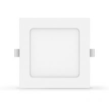 Faretto Led slim da incasso 6W Quadrato Cornice bianca Apertura 100 gradi Bianco caldo 3000K Aigostar