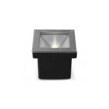 Faretto led da incasso quadrato da pavimento 5W 460lm 45° IP67 103mmx103mm - Bianco naturale 4000K