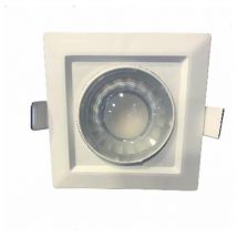 Spot quadrato integrato led bianco 8W (60W) - Bianco naturale 4000K