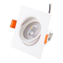 Faretto led da incasso 7W 630Lm 6000oK Rettangolare Inclinabile 40.000H [HO-DLPL-CUAD-7W-CW]