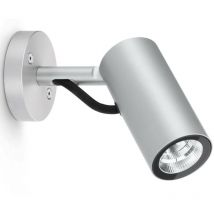 Faretto led in alluminio Grigio 3000K 10W IP66 Ago Wall Power Lombardo LL126104M3