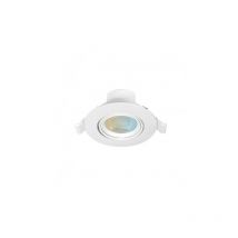 Punto led orientabile 230V IK06 7W 700lm 60° Ø90mm IP20 Bianco - ctc 3000K-6500K foratura Ø68mm