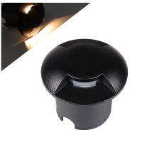 Faretto led segnapasso calpestabile da 1W luce calda 3000K - soluzione ideale per viali giardini parcheggi e aree pedonali