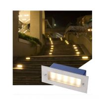Faretto led segnapasso da 2W luce calda 3000K incasso IP65 impermeabile