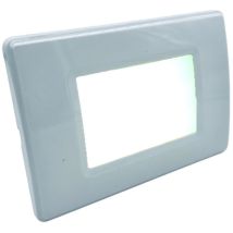 Faretto Led segnapasso da parete per scatola 503 doppia funzione emergenza black out 1.1w luce Bianca fredda