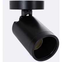 Faretto Portalampada Superficie Davos Lampadina GU10 / GU5.3 Nero