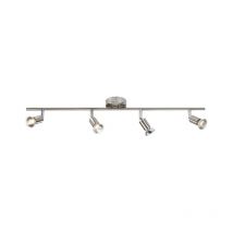 Faretto Quad Bar Knightsbridge Cromo spazzolato, 230 v GU10