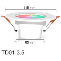 Tuya Faretto a led da Incasso Smart WiFi rgbcw 7W