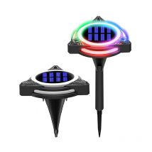 Picchetto Faretto led Solare Da Giardino Lampada led rgb Segnapasso Triangolo