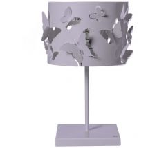 Farfallosa – Tischlampe 20x20x37 cm, Eisen Glicine, E27 – Made in Italy