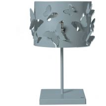 Farfallosa – Tischlampe 20x20x37 cm, Eisen Grün, E27 – Made in Italy