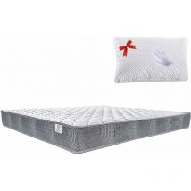 Kit matelas plus oreiller - memory foam adaptatif - en cadeau - Bandeau 5D rafraîchissant et respirant Super air - orthopédique et anatomique