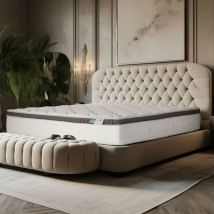 Farmarelax - Matelas Ressorts ensachés et Memory Massage adaptatif - h26 - double confort - 80x190 cm