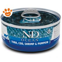 N&d Cat Ocean per Gatti da 80 gr Tonno Merluzzo Gamberetti e Zucca - Farmina