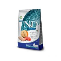 Farmina - n&d Ocean Dog Lachs, Kabeljau, Cantaloupe, Melone Adult Mini - Trockenfutter für Hunde - 2,5 kg