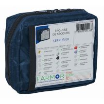 Farmor – Kit di pronto soccorso individuale 'Locksmith' – Medicazioni, bendaggio, guanti, forbici – Leggero e compatto