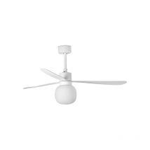 Deckenventilator mit weißem Licht ø 132 cm amelia ball led