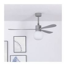 Faro Barcelona - Ventilateur de plafond avec lumière grise ø 132 cm amelia ball led 33762-27
