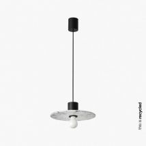 Faro Confetti 300 Kuppel-Pendelleuchte aus recyceltem Marmor, Durchmesser 30 cm